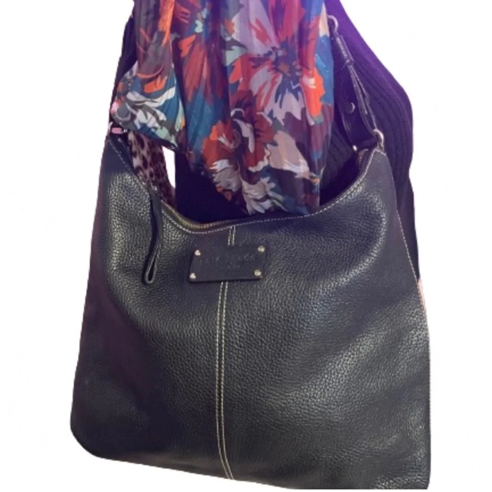 Kate Spade Pebbled Leather Black Shoulder Bag